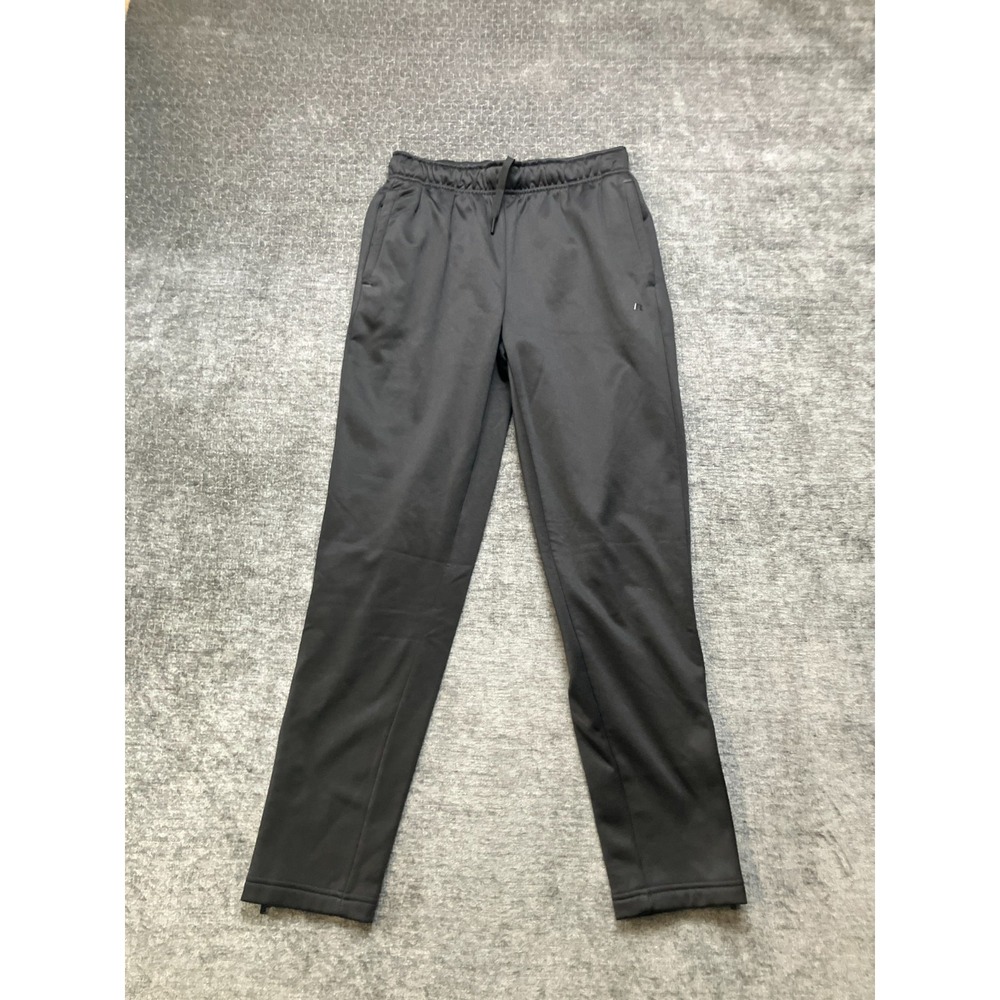 Russell Athletic Dri-Power 360 Pants Women 27 Black Elastic Waist Logo Ankle Zip